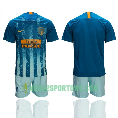 KoszulkaAtlético Madryt Dziecięcy Trzeci Stroje Piłkarskie 2018/19 Krótki Rękaw